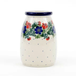 Wazon ceramiczny 196 h-12,5cm <br> 1535X Czerwony wianuszek